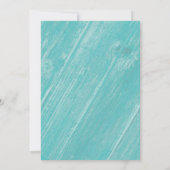 Land Beach Seashells Destination Wedding Invite Kaart (Achterkant)