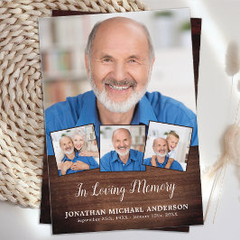 Land Begrafenis 4 Foto Sympathie Gebed Kaart