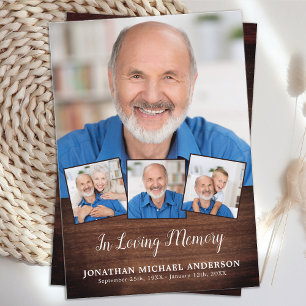 Land Begrafenis 4 Foto Sympathie Gebed Kaart