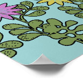 Land Bijen en Bloemen Nursery Rijm Poster (Hoek)