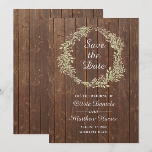 Land. Bindhouten schuur Sla de datum op Kaart (Voorkant / Achterkant)