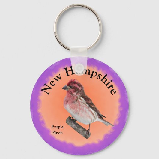 Land Bird of New Hampshire Sleutelhanger (Voorkant)