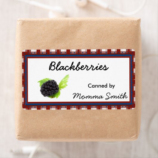 Land BlackBerry aangepaste inblikken labels (Insitu)