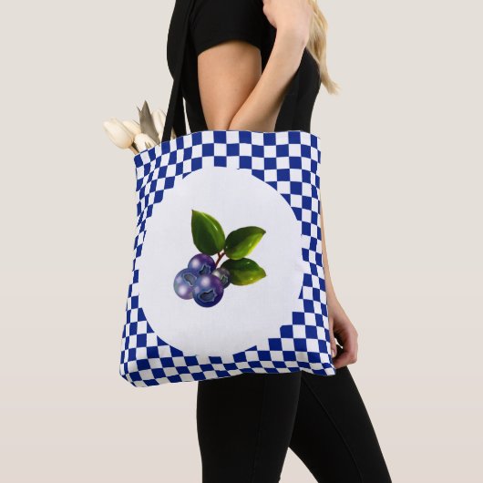 Land Blauwe bessen Tote Bag (Dichtbij)