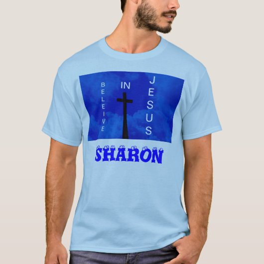 LAND BLAUWE T-Shirt (Voorkant)
