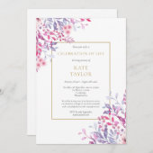 Land Bloemen Begrafenis Viering van het leven Kaart (Voorkant / Achterkant)