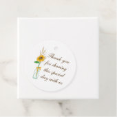 Land Bloemen Boho Zonnebloemen Bruiloft Dank u Bedankjes Labels (In situ)
