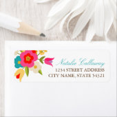 Land Bloemen Bruiloft Retouradres Labels (Insitu)