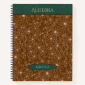 Land Bloemen Bruin Groene School Onderwerpnaam Notitieboek (Voorkant)