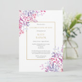 Land Bloemen Foto Begrafenis Viering van het leven Kaart (Staand voorkant)