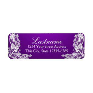  Land Bloemen Kant Paarse Etiket