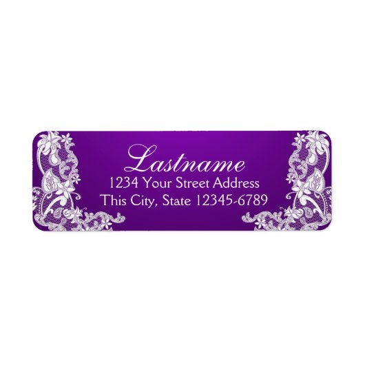  Land Bloemen Kant Paarse Etiket (Voorkant)