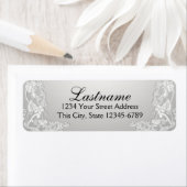  Land Bloemen Kant Zilver Etiket (Insitu)