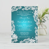  Land Bloemen Ontwerp Aqua Kaart (Staand voorkant)