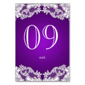 Land Bloemen Ontwerp Paarse Kaart (Achterkant)