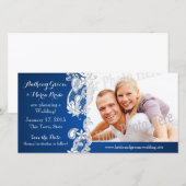  Land Bloemen Ontwerp Save the Date Foto (Voorkant / Achterkant)