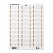 Land Bloemen retouradres Etiket (Full Sheet)