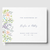 land Bloemen waterverf gastenboek (Voorkant)