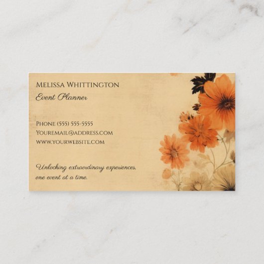  land bloemendubbel zijdig visitekaartje (Achterkant)