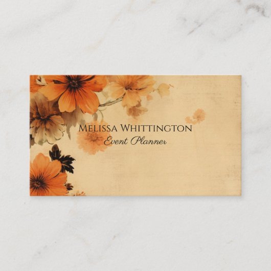  land bloemendubbel zijdig visitekaartje (Voorkant)