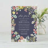 Land Bloementuin Baby shower uitnodigen Kaart (Staand voorkant)