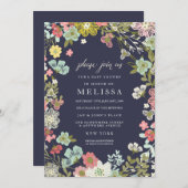 Land Bloementuin Baby shower uitnodigen Kaart (Voorkant / Achterkant)