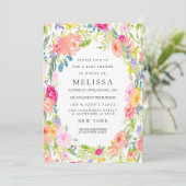 Land Bloementuin Baby shower uitnodigen Kaart (Staand voorkant)