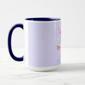 Land Bloemenwater Kan Monogram Paarse Mok (Links)