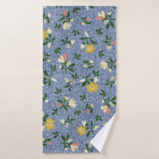 Land Blue Floral Badhanddoek