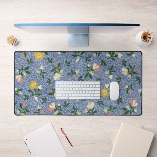 Land Blue Floral Bureaumat (Kantoor 1)