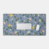 Land Blue Floral Bureaumat (Keyboard & Muis)