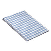 Land Blue Gingham Notitieboek (Rechterzijde)