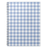 Land Blue Gingham Notitieboek (Voorkant)