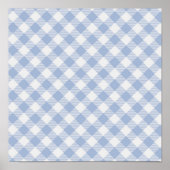 Land Blue Gingham Poster (Voorkant)
