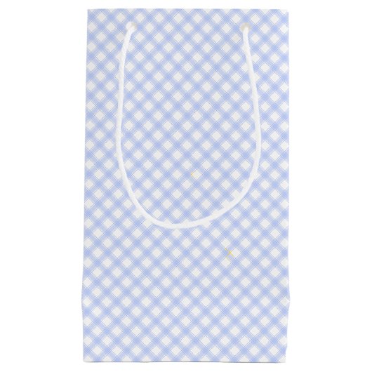  Land Blue Play Gingham Klein Cadeauzakje (Voorkant)