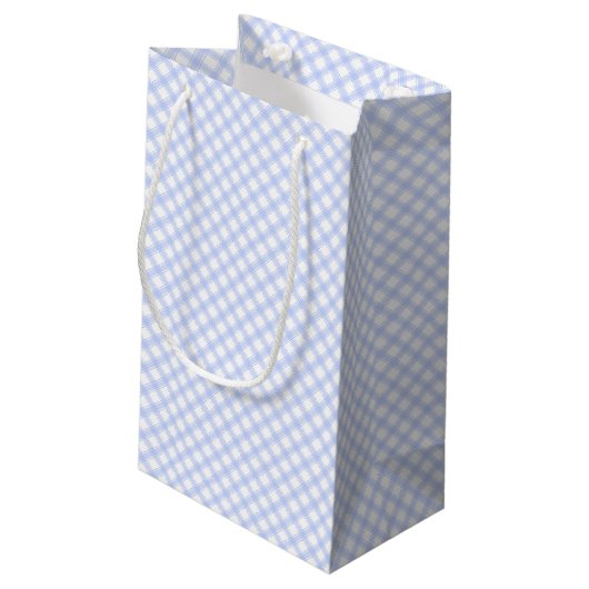 Land Blue Play Gingham Klein Cadeauzakje (Achterkant Gekanteld)