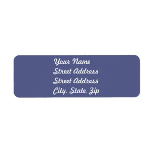 Land Blue Return Address Sticker