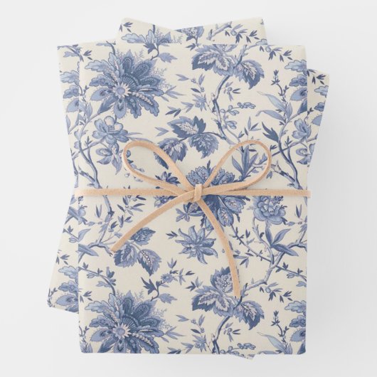 Land Blue Wrapping Paper (In situ)