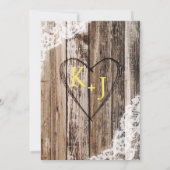 Land Boeket Hout Kant Rustieke Verjaardag Kaart (Achterkant)