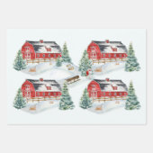 Land Boerderij Barn Truck Snowman Inpakpapier Vel (Voorkant 2)