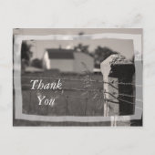 Land Boerderij Dank u Briefkaart (Voorkant)