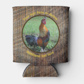 Land Boerderij Haan Kraaien Gepersonaliseerd Blikjeskoeler (Voorkant)