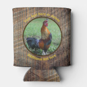 Land Boerderij Haan Kraaien Gepersonaliseerd Blikjeskoeler (Achterkant)