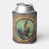 Land Boerderij Haan Kraaien Gepersonaliseerd Blikjeskoeler (Blikje Achterkant)