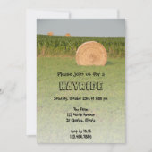 Land Boerderij Hay Bale Hayride Kaart (Voorkant)