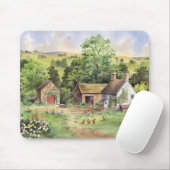 "Land Boerderij" idyllic country landscape Muismat (Met muis)