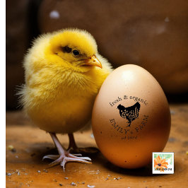 Land boerderij Kip Coop Gepersonaliseerde naam Rubberstempel