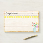 Land Boerderij, lampen en bloemen 10" x 6" Post-it® Notes (Op bureau)