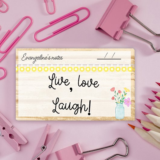 Land Boerderij, lampen en bloemen 10" x 6" Post-it® Notes