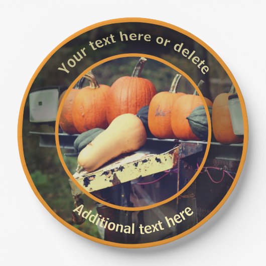 Land Boerderij Oogst Natuur Gepersonaliseerde Part Papieren Bordje (Voorkant)